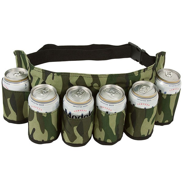 6 Cans Camouflage Redneck Beer Soda Holster Belt 3