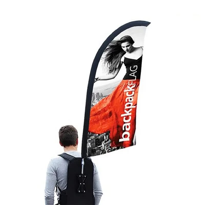 Full Color Backpack Feather Flag 5
