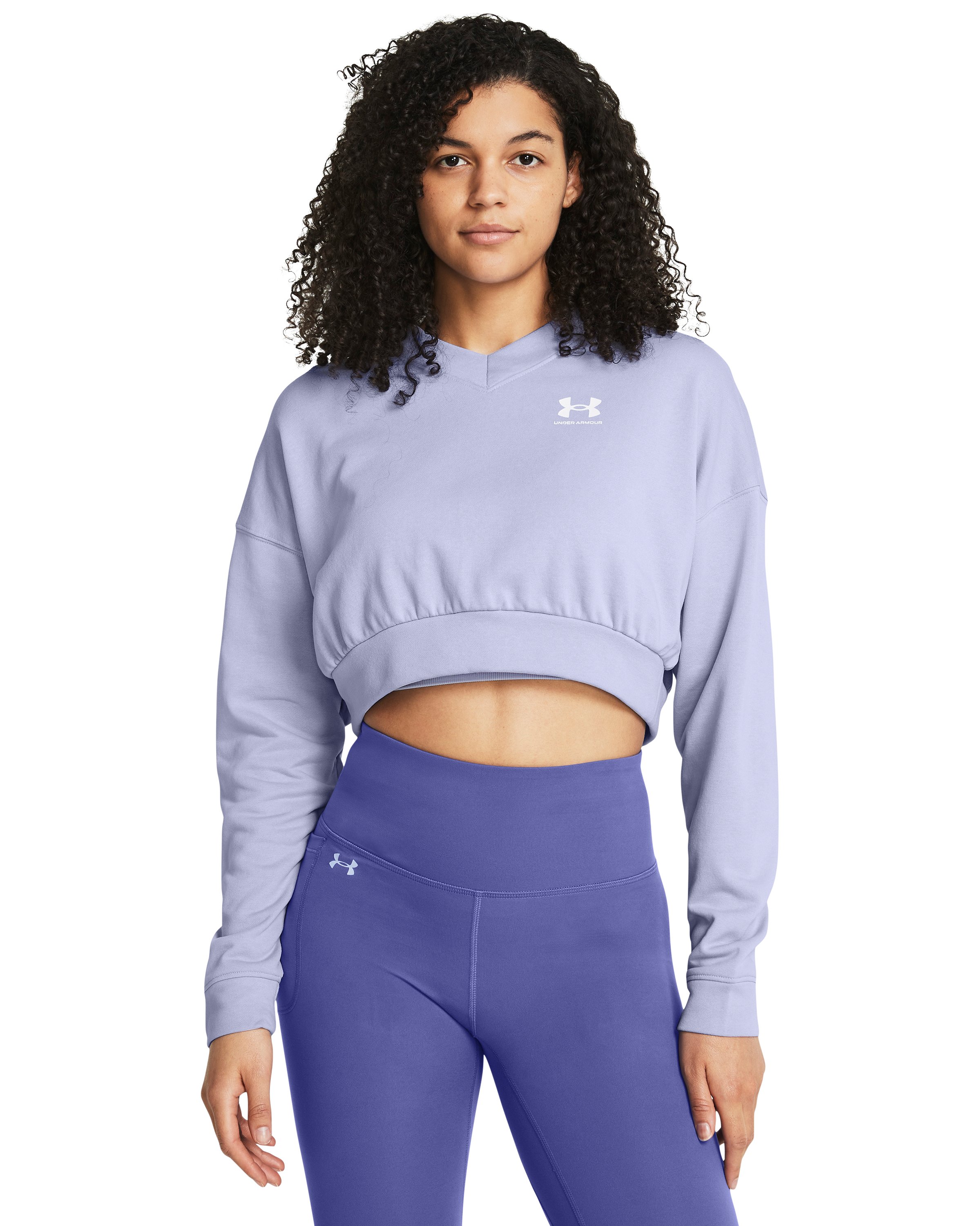 UA Rival Terry Women's Oversized Crop Crew 6