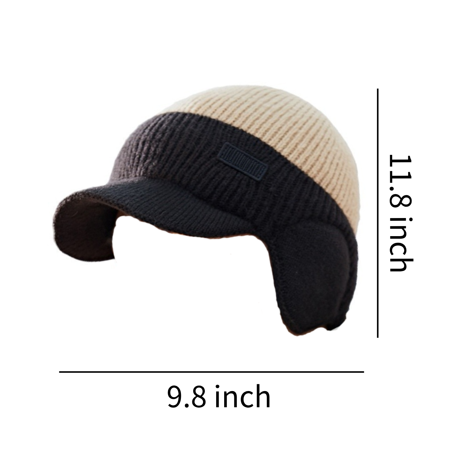 Cold-Proof Knitted Plus Fleece Thread Cap 3