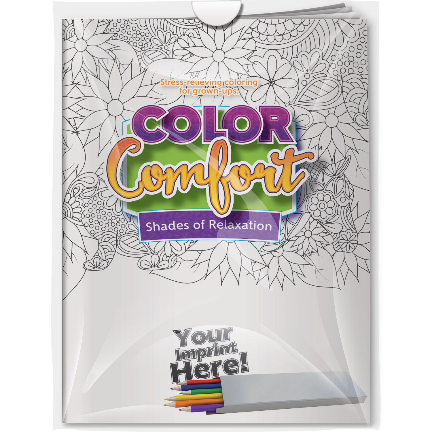 Combo Pack - CC103 Color Comfort & 6-Pack of Colored Pencils in a Poly Bag 2
