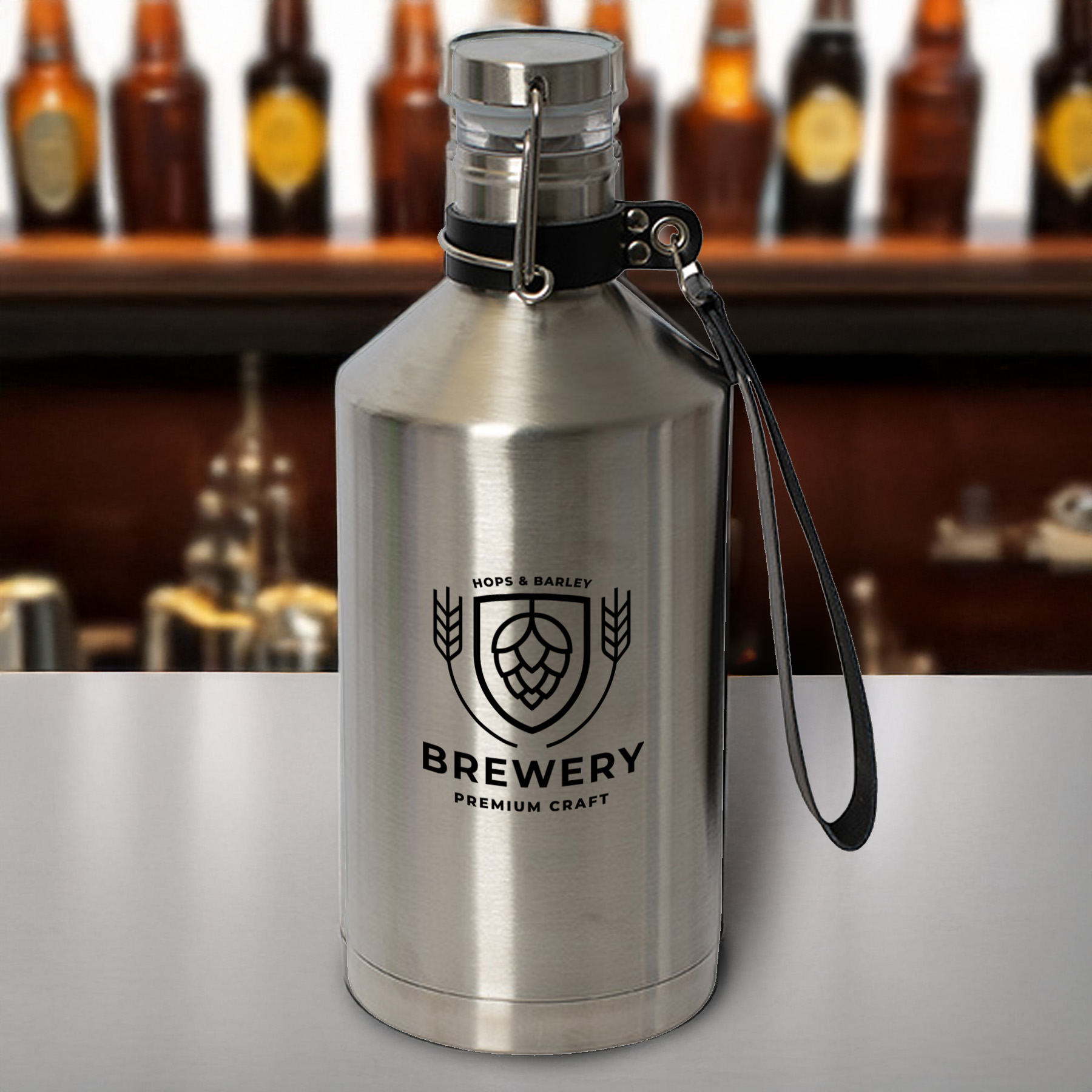1.89 L (64 Fl. Oz.) Brewmaster Growler 1