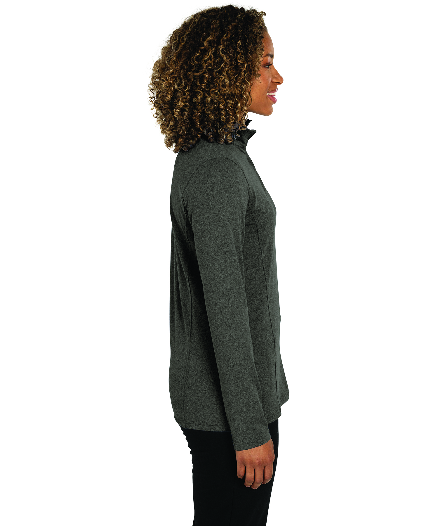 Women's Heathered Eco-Logic Stretch Quarter Zip