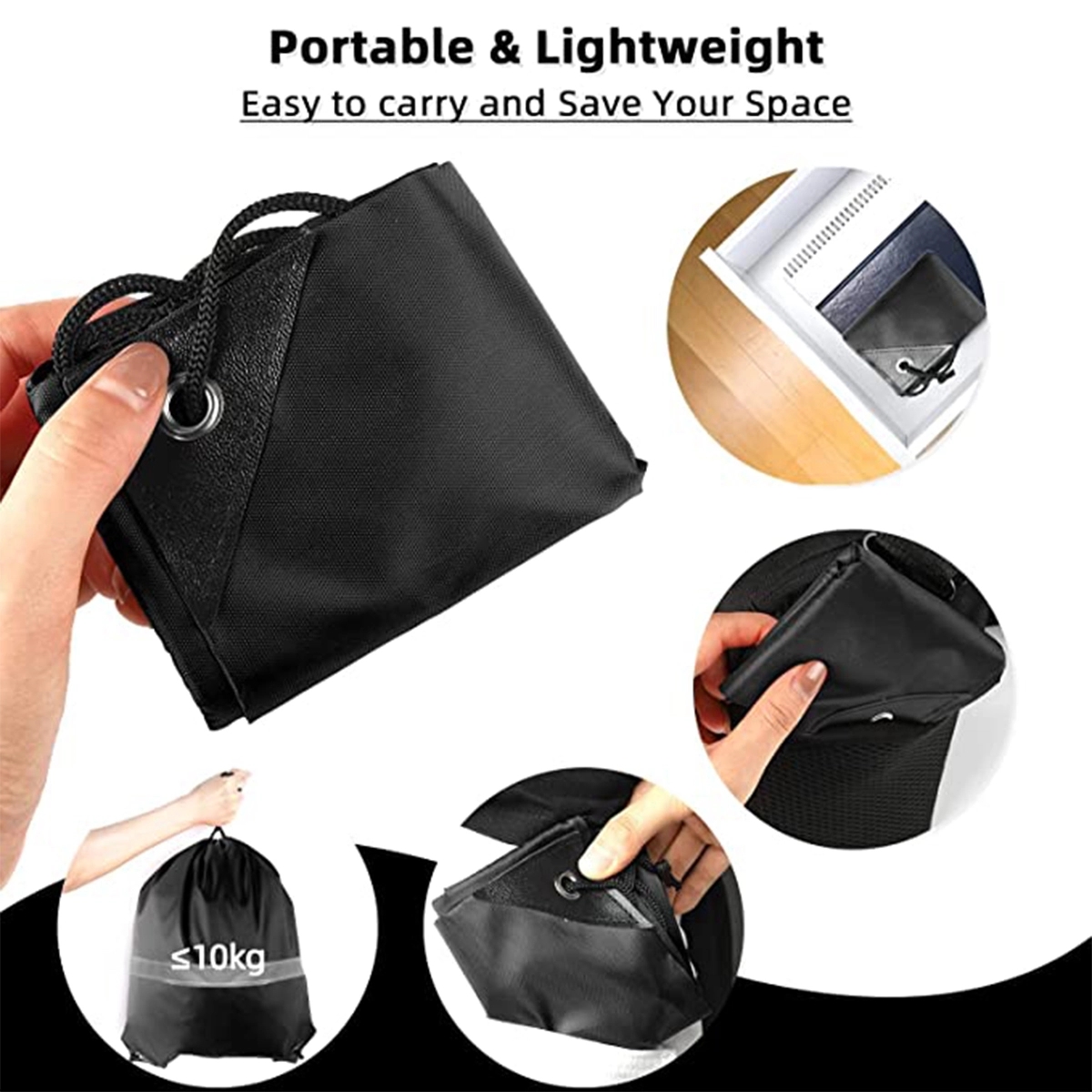 Bulk Reflective Drawstring String Backpack Bags 3