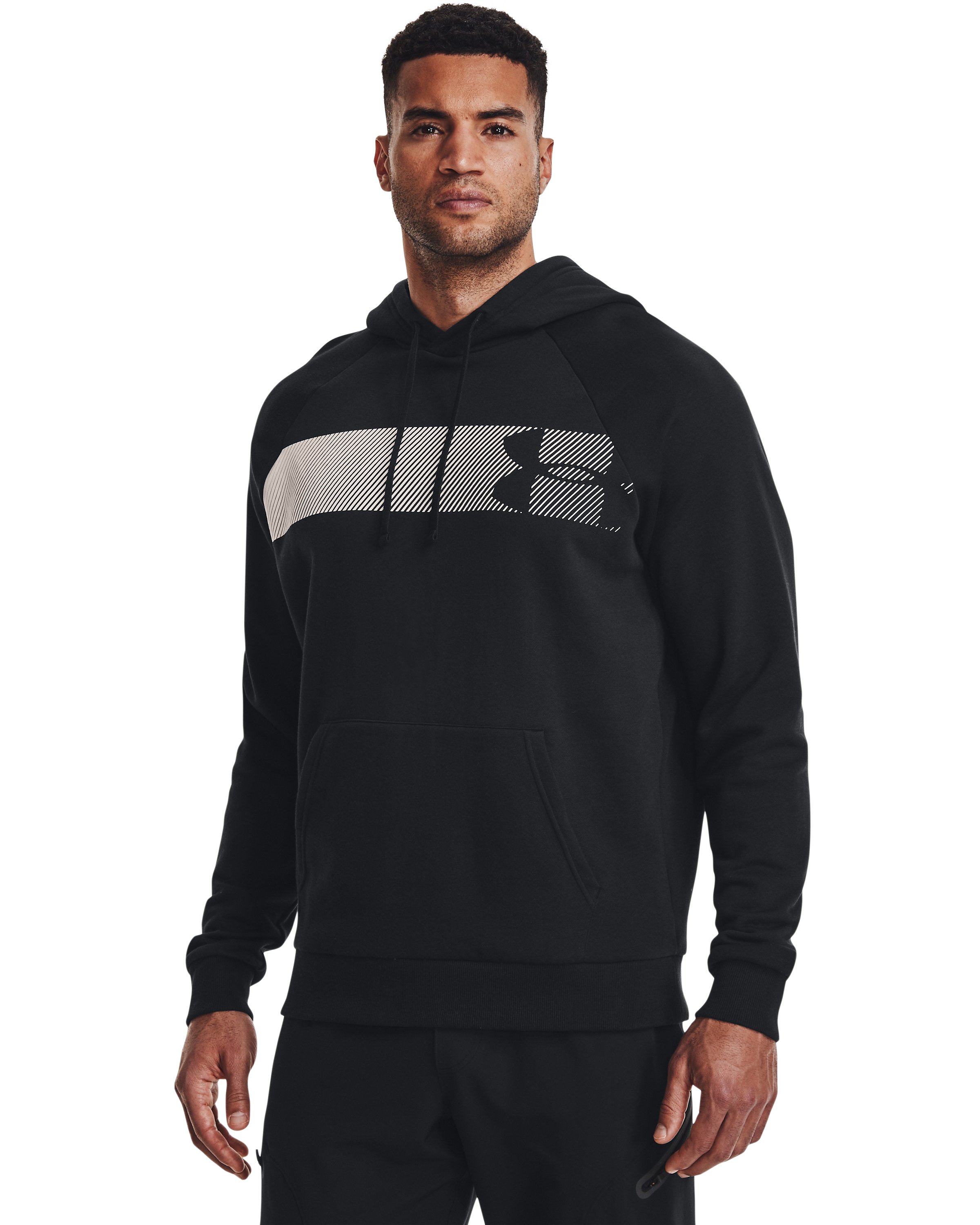 Men's UA Rival Fleece Graphic Hoodie, custom hoodie or sweatshirt with logo imprint 4