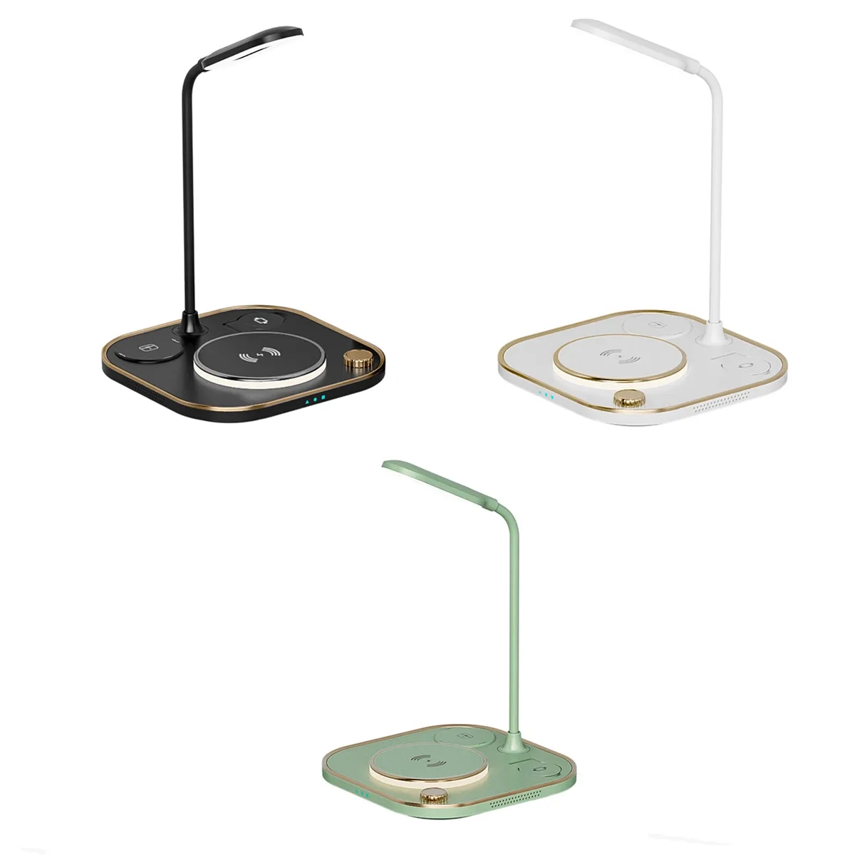 Multi-Functional LED Desk Lamp w/Wireless Charger 3
