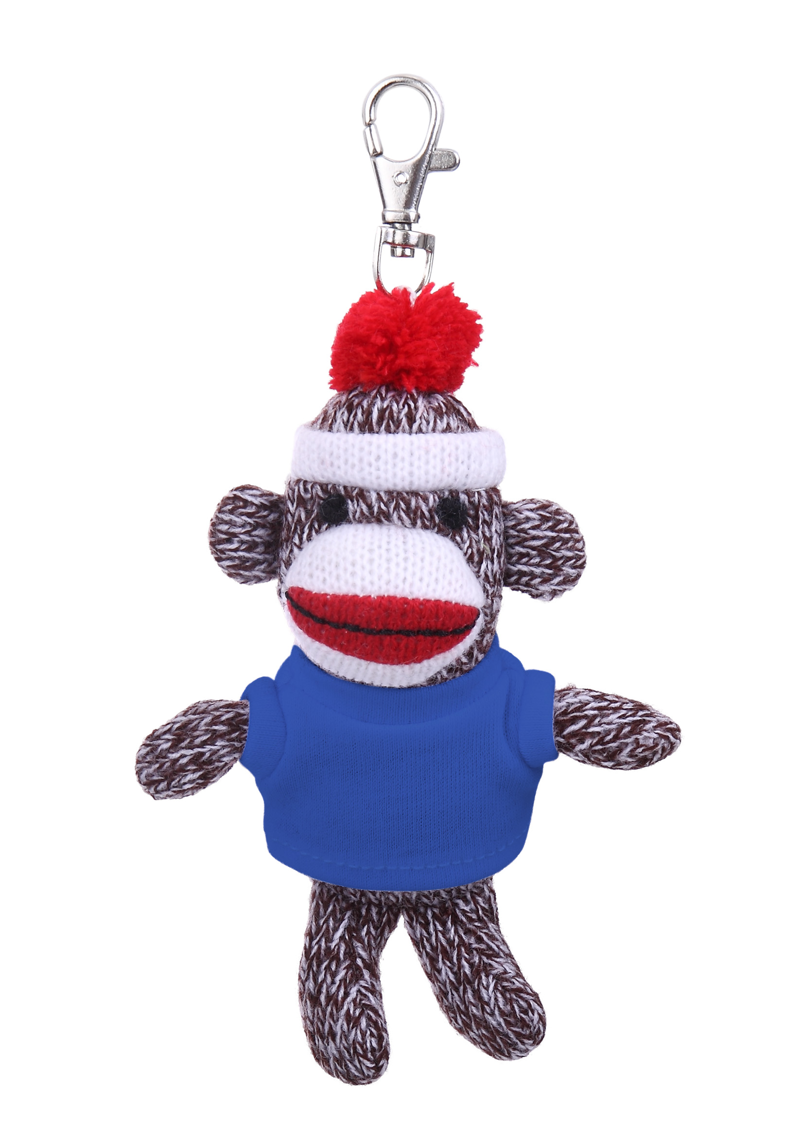 Plush Original Sock Monkey Keychain with Tee 7