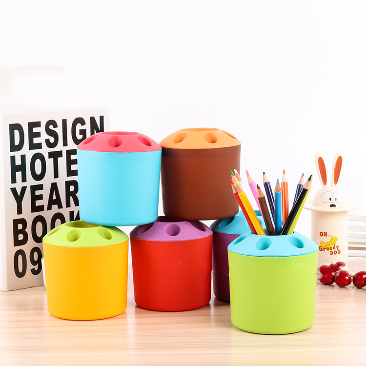 Color pencil toothbrush holder 2