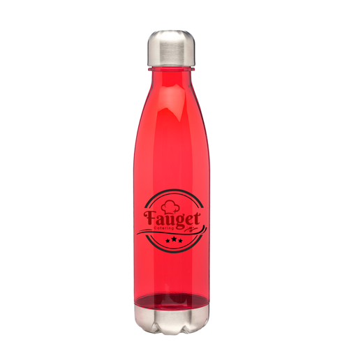 Cola-shaped Plastic Water Bottle - Steel Cap, 25 oz. 7