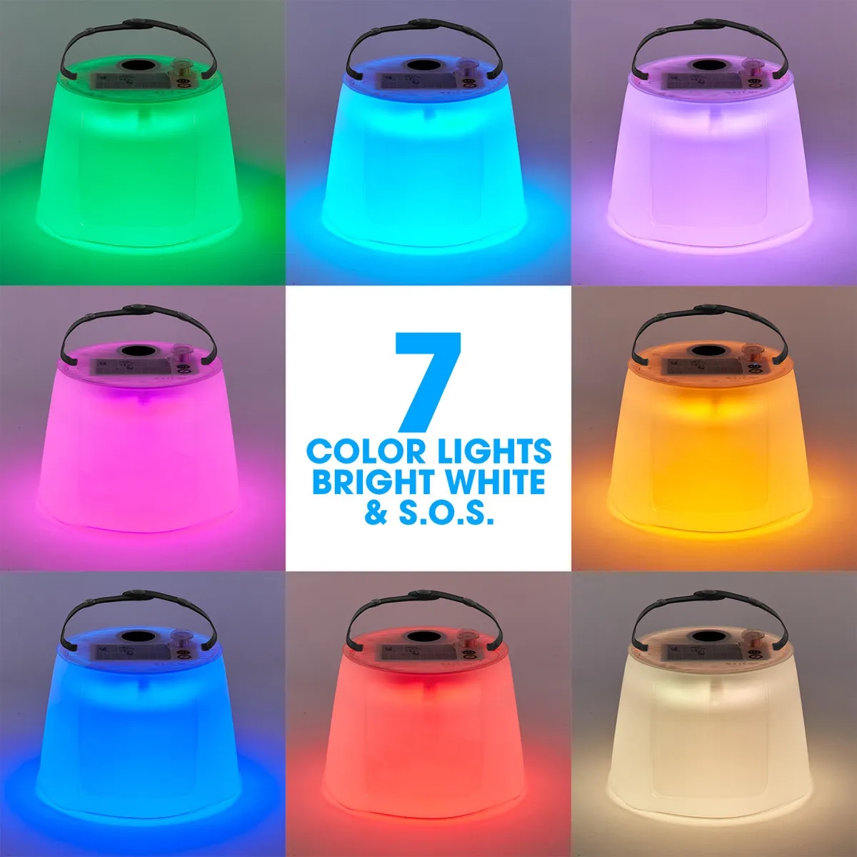 USB Solar Inflatable Waterproof Light With Bluetooth Speaker 2