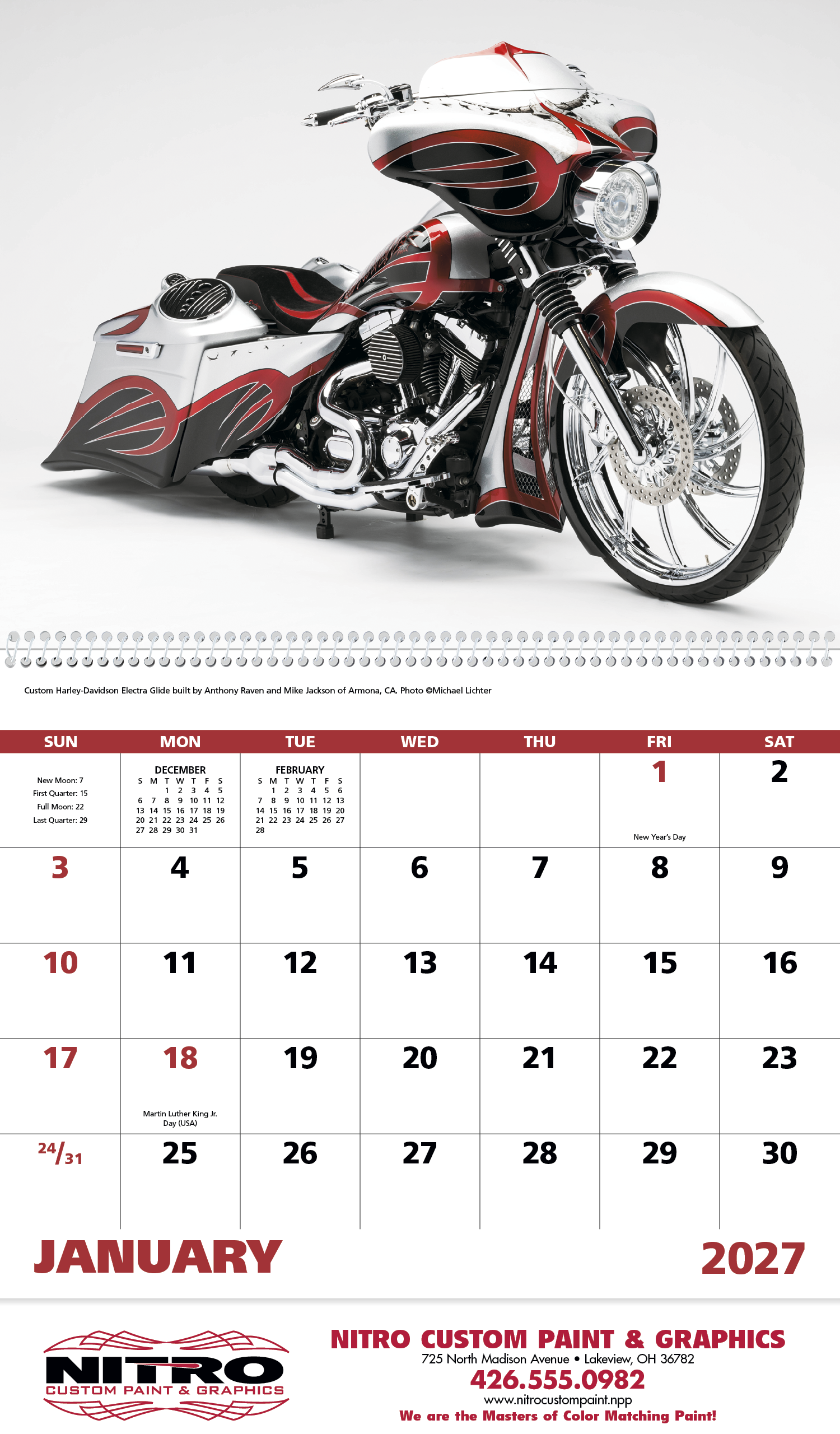 Good Value™ Motorcycles - Spiral Calendar 30