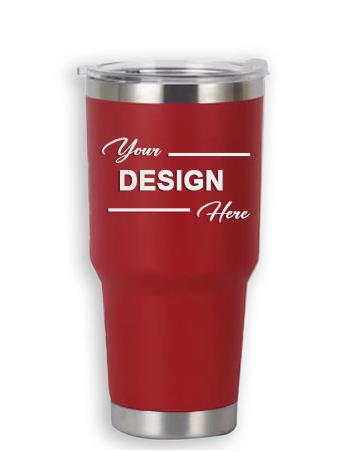 Drinkware: 30 OZ Tumbler (RED) with Lasered 2