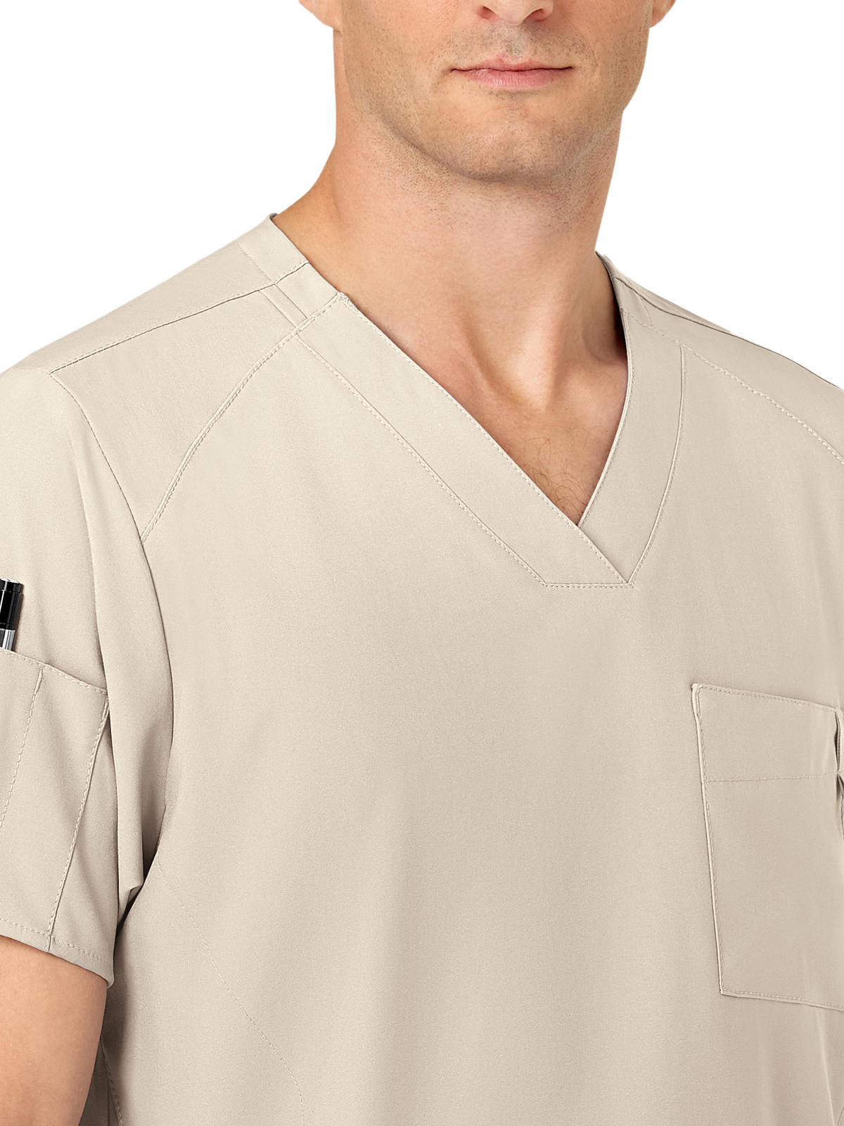 Wink - W123 - Men's Six-Pocket V-Neck Top 9
