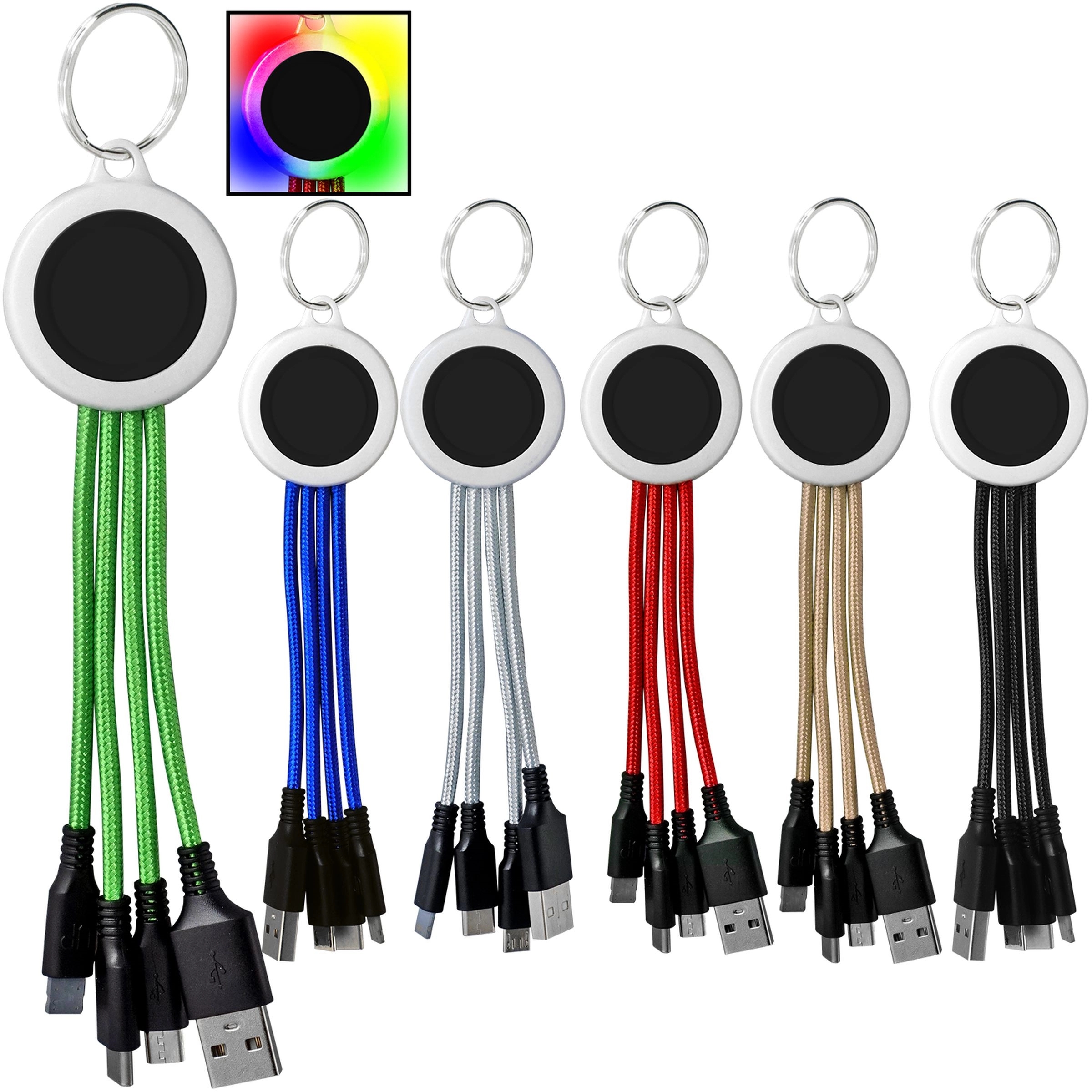LIGHT UP LOGO KEYCHAIN CABLE 15