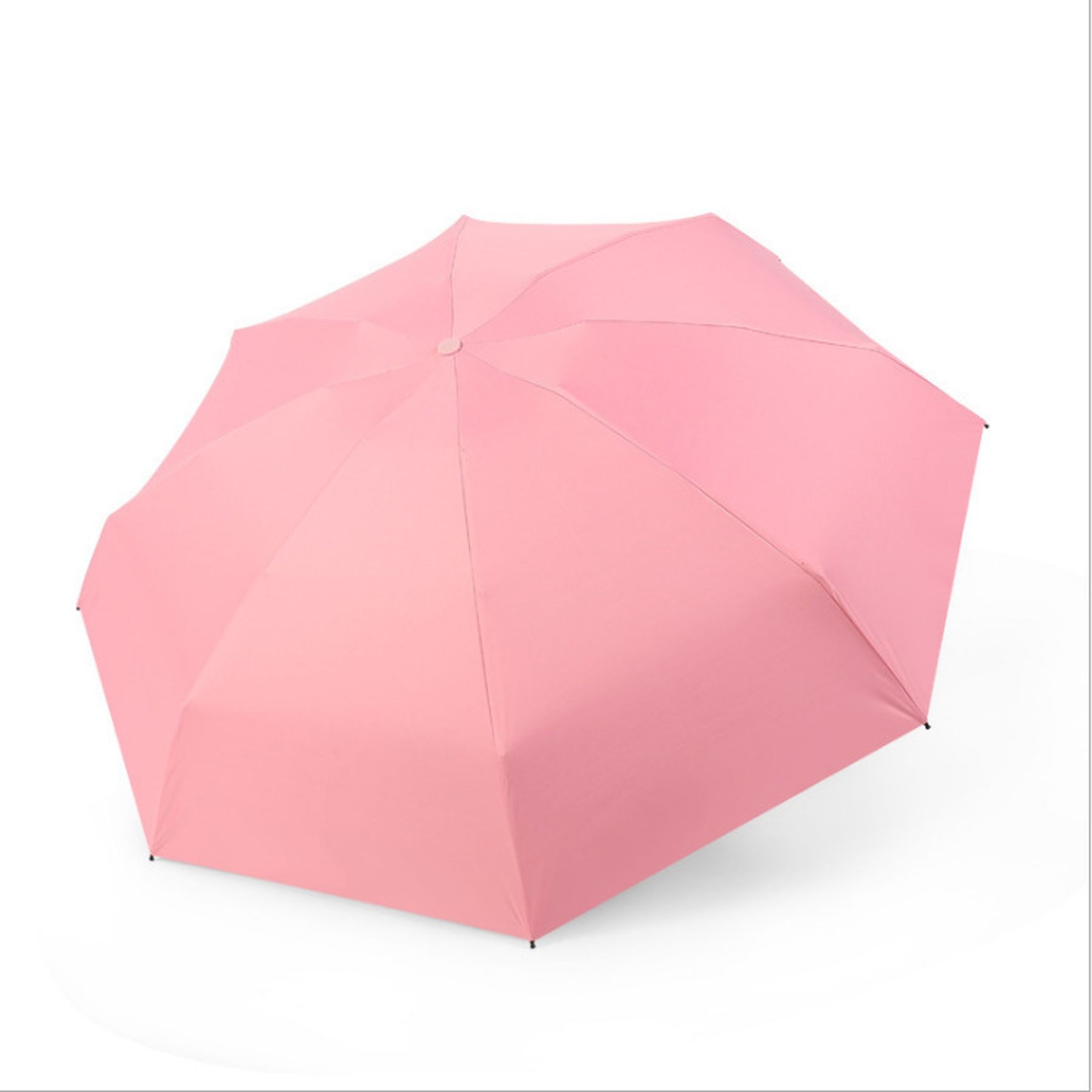 Portable Windproof Mini Travel Sun Rain Umbrella With Case 18