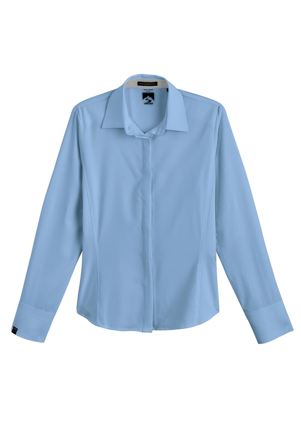 Storm Creek Women's Executive 4-Way Stretch Solid Button Up 13