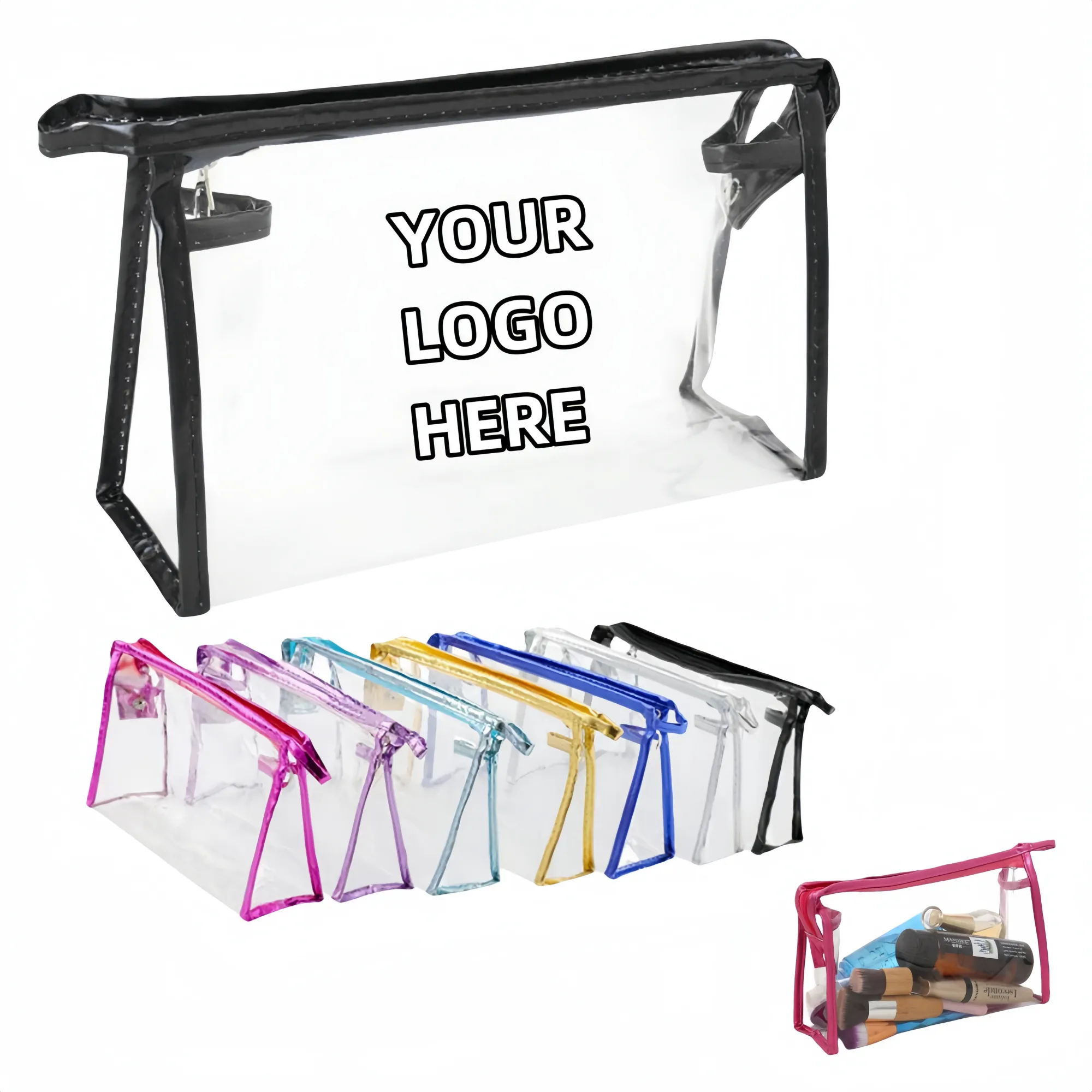 Portable Transparent PVC Cosmetic Bag 2