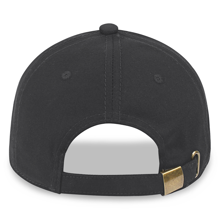 Stock Solid Color Cotton 6-Panel Baseball Cap w/ Metal Tuck 11
