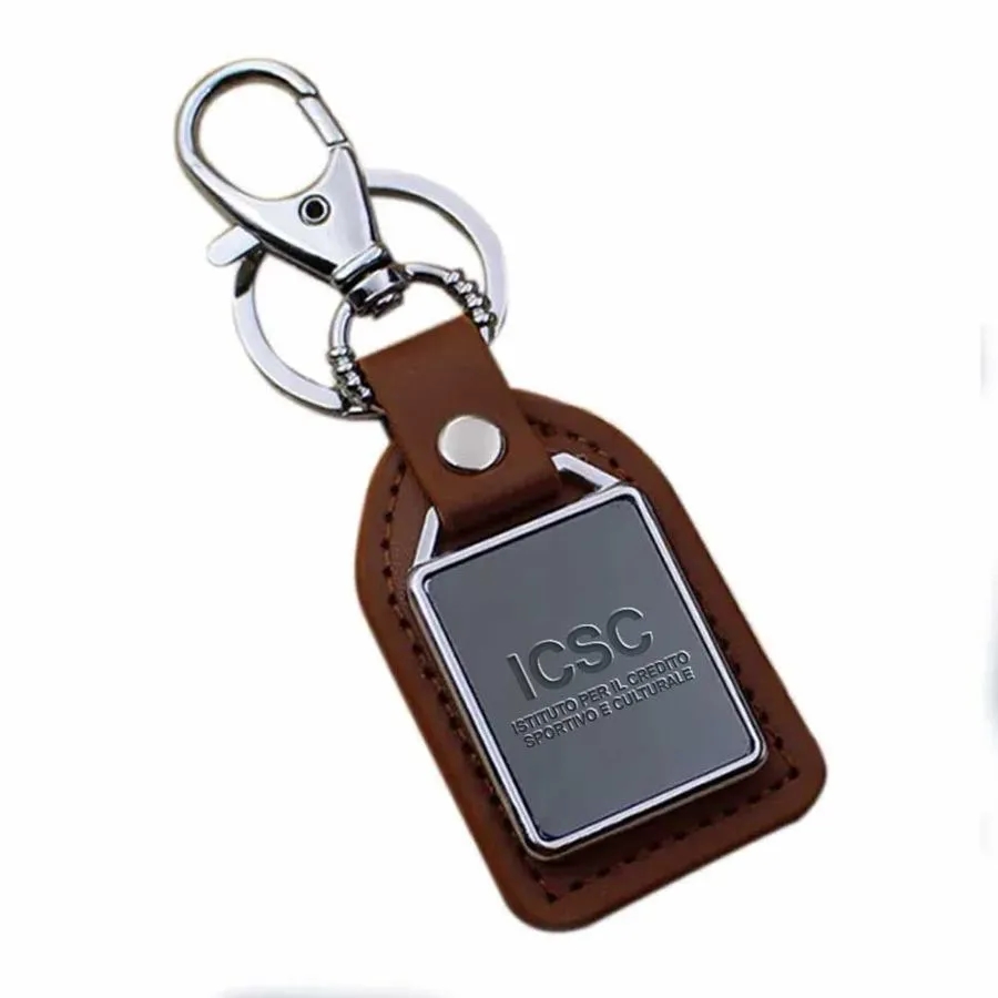Premium Leather & Metal Keychain 9