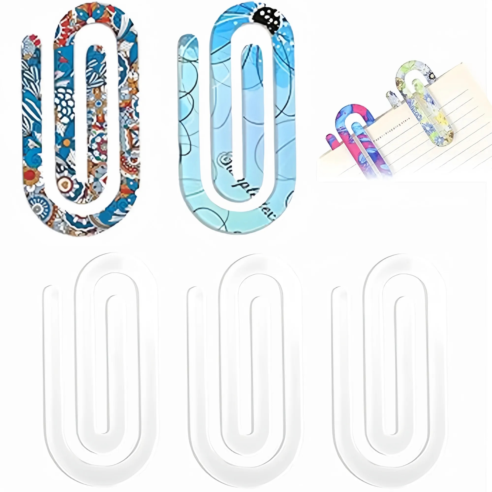 Acrylic Paper Clip Bookmark Reading Accessory 3