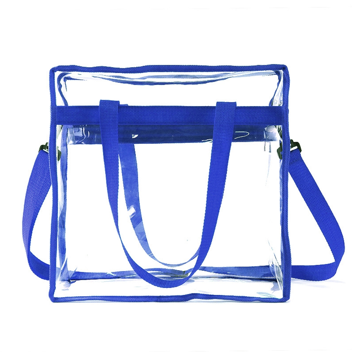 Clear Tote Bag with Zipper and Adjustable Strap 3