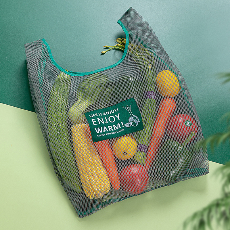 Polyester Reusable Mesh Grocery Bags 4