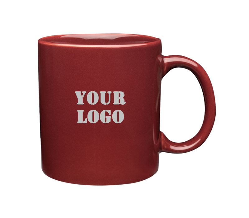 Colored Ceramic Mug, 11 oz. 12