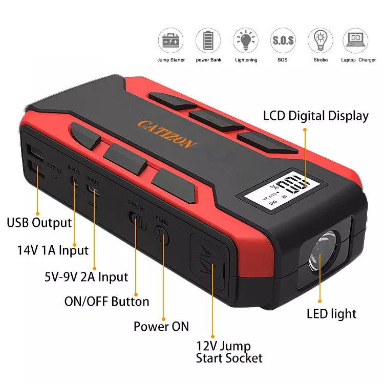 New Design Emergency Battery Station Jump Starter 2
