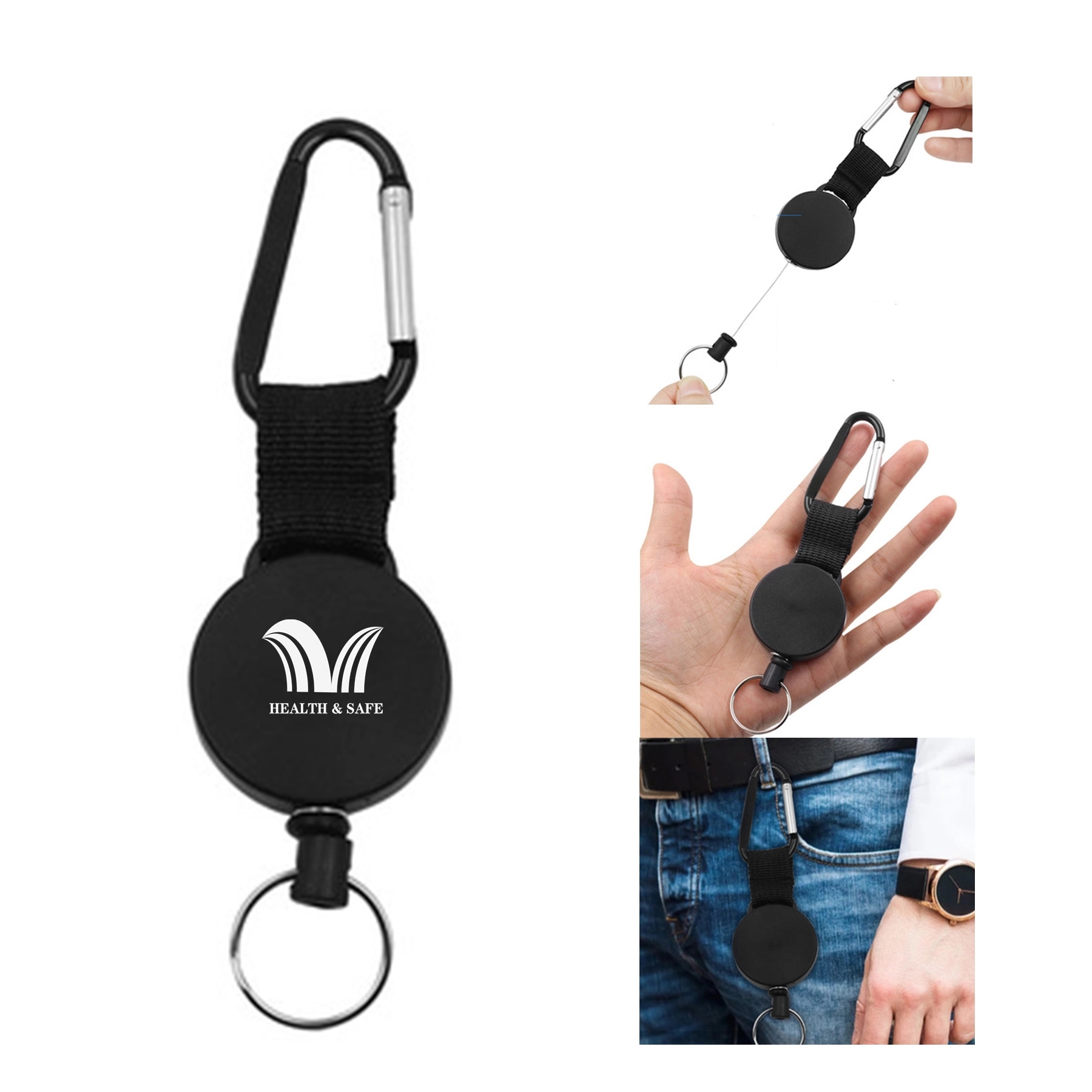 Outdoor Retractable Cord Keychain 3