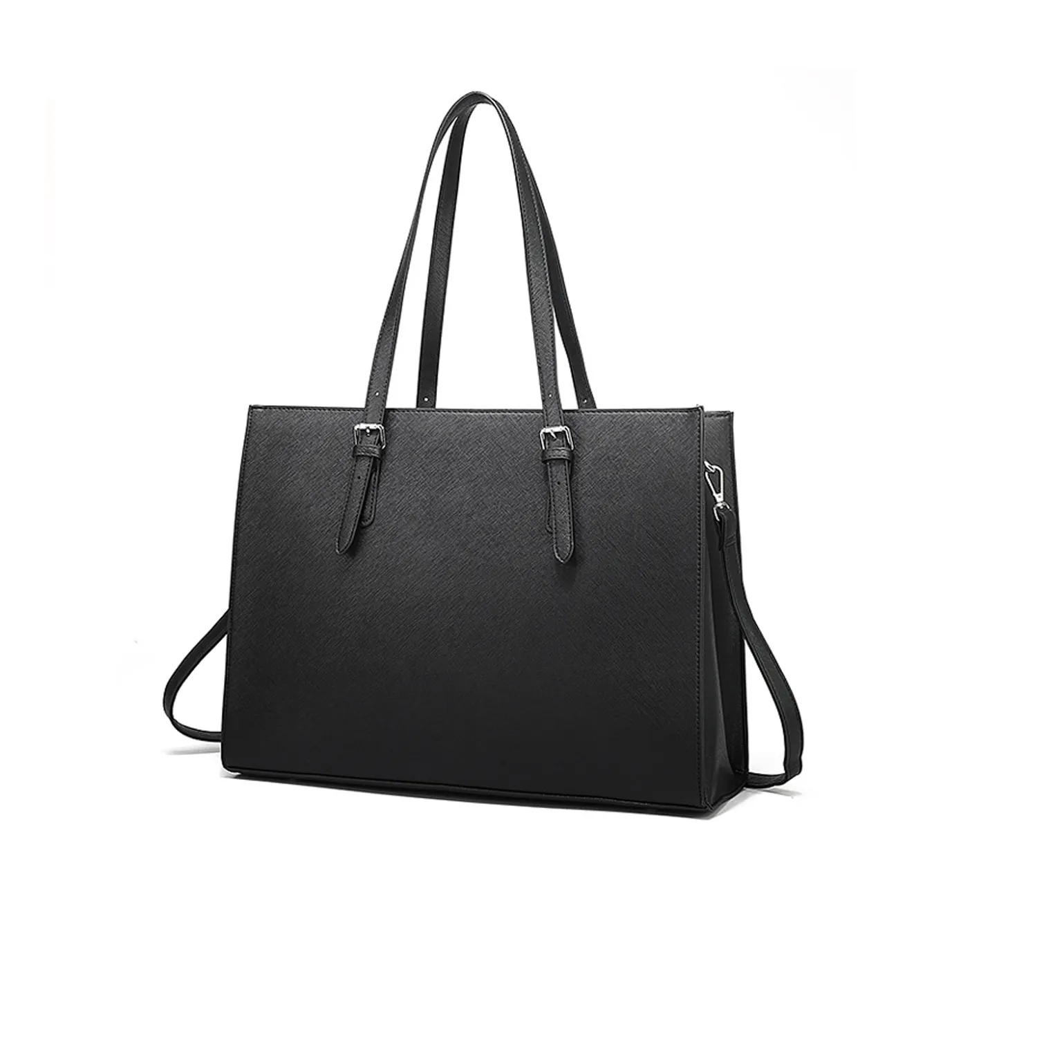 15.6 Inch Laptop Waterproof Leather Tote Bag 5