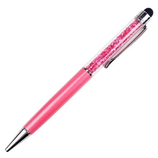 Twist Action Ballpoint Pen w/Crystals 14