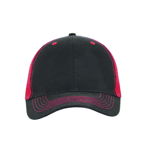 Color Accent Mesh Snapback Cap