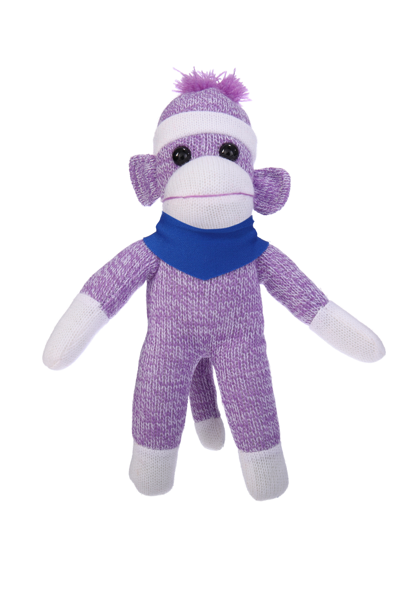 Purple Sock Monkey with Bandana 5