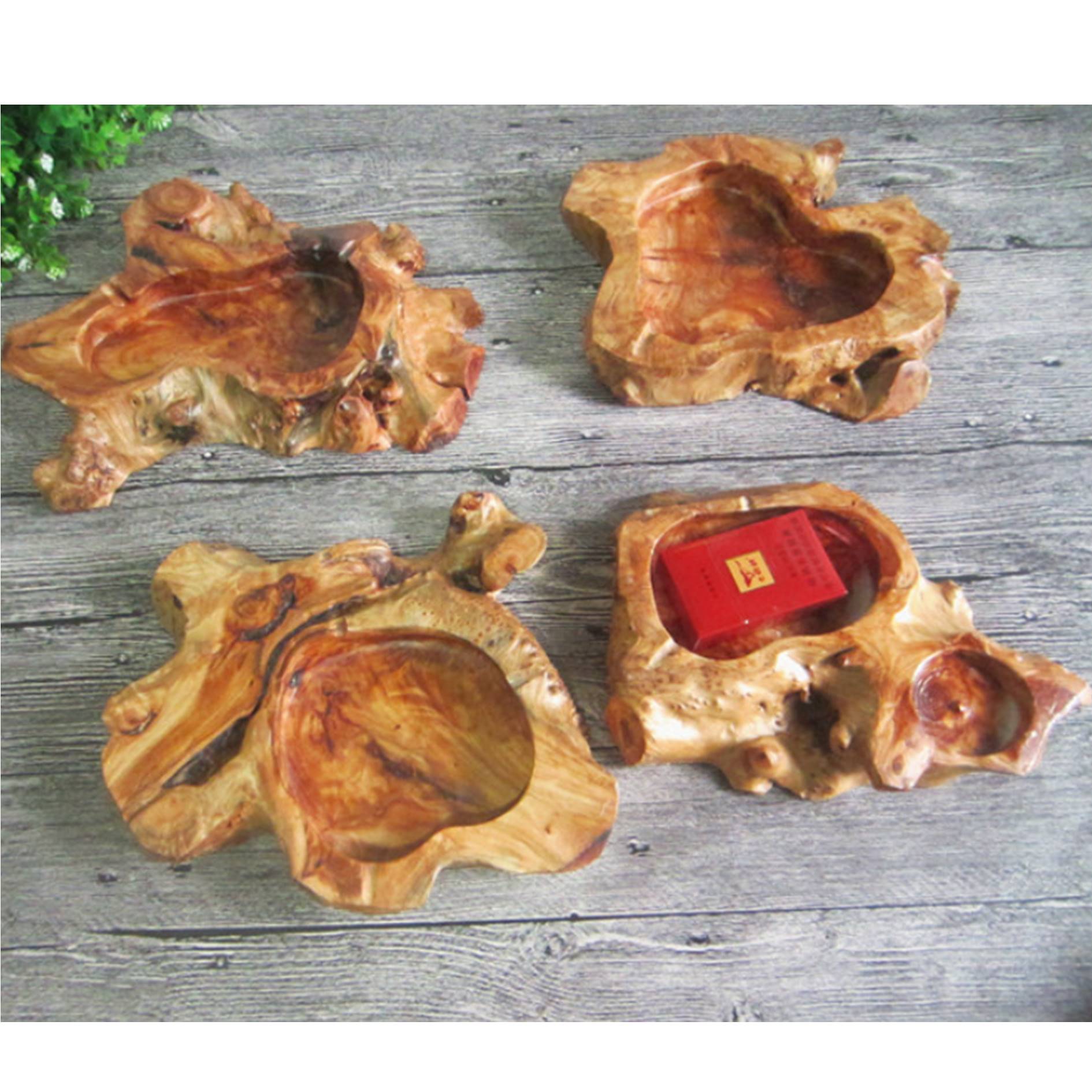 Irregular Shaped Wooden Ashtray 5