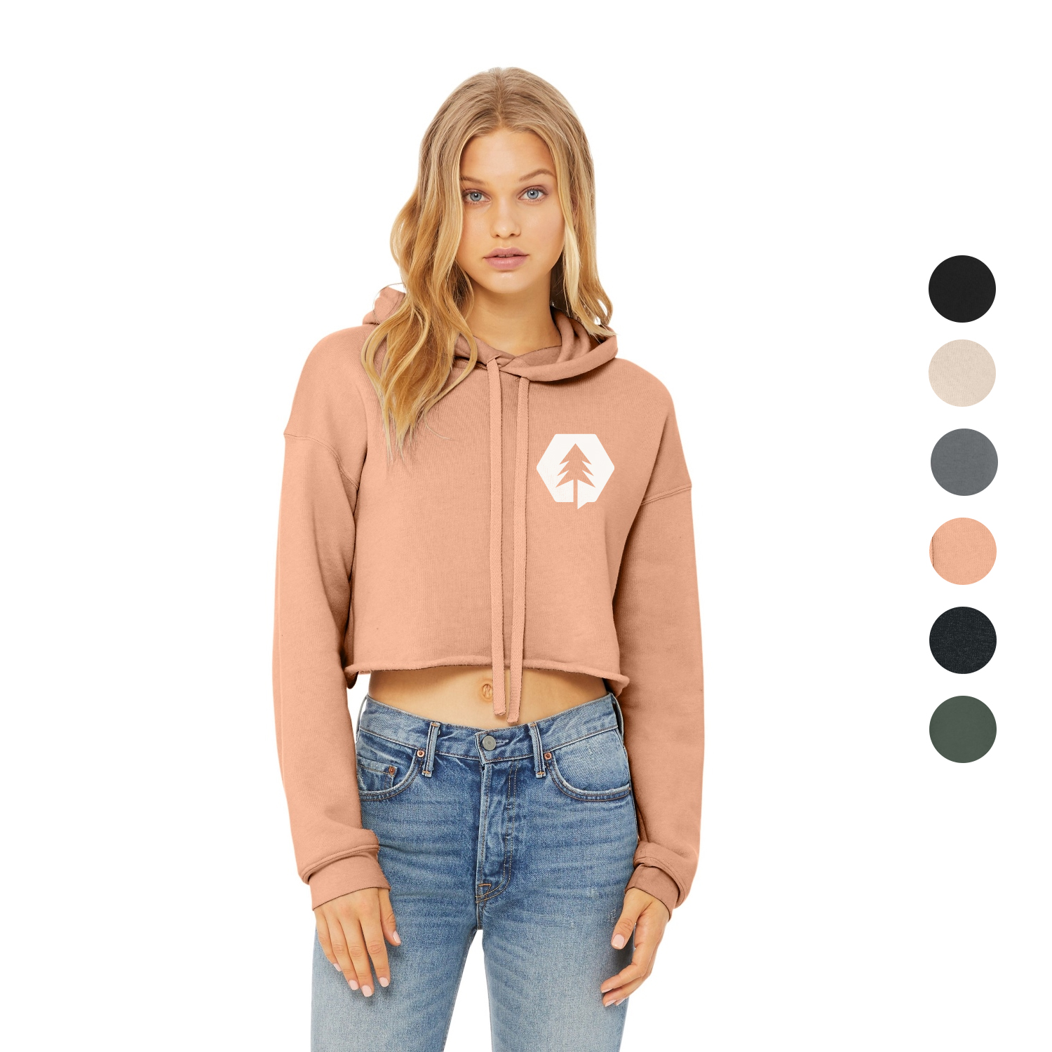 BELLA+CANVAS Women's Sponge Cropped Fleece Hoodies 12