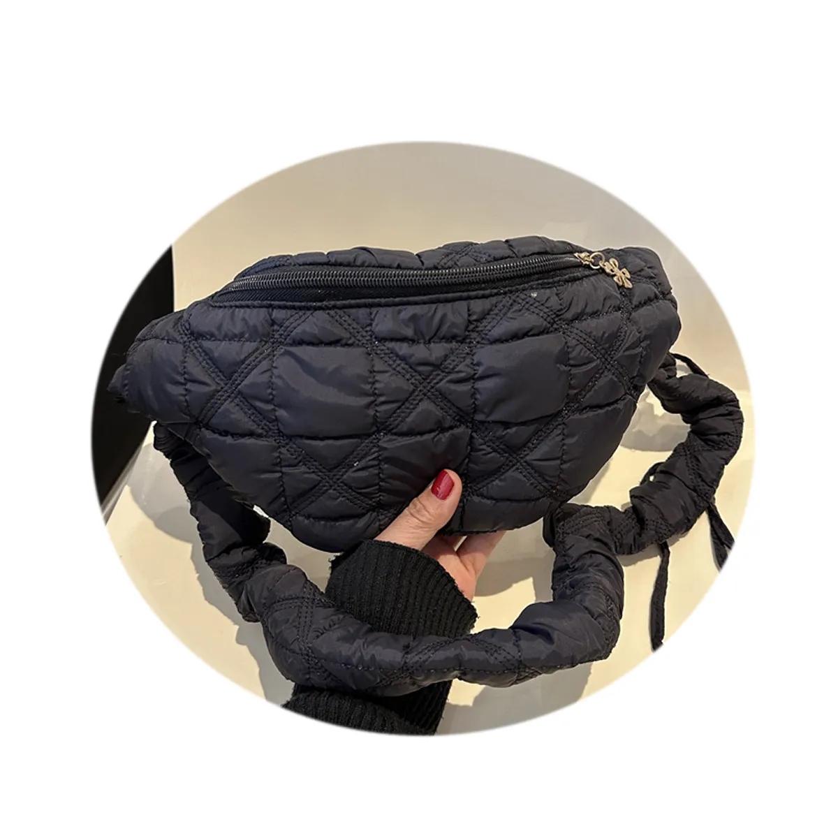Puffy Quilted Crossbody Fanny Bag 4