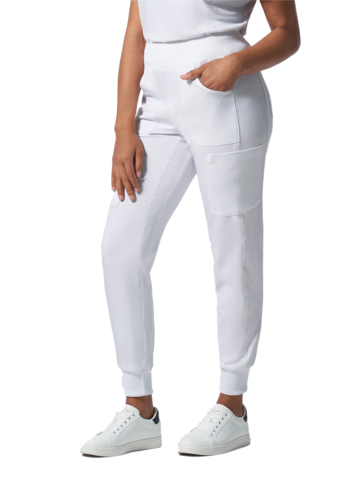 Landau - Forward - Women's Seven-Pocket Mid-Rise Rib-Knit Elastic Waist Jogger Pant 24