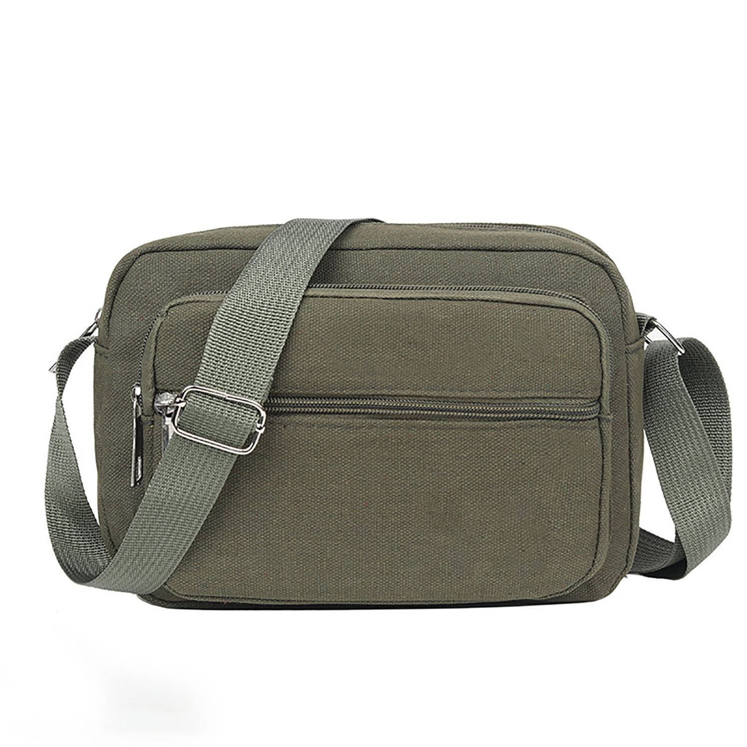 Vintage-Inspired Retro Canvas Crossbody Bag 9
