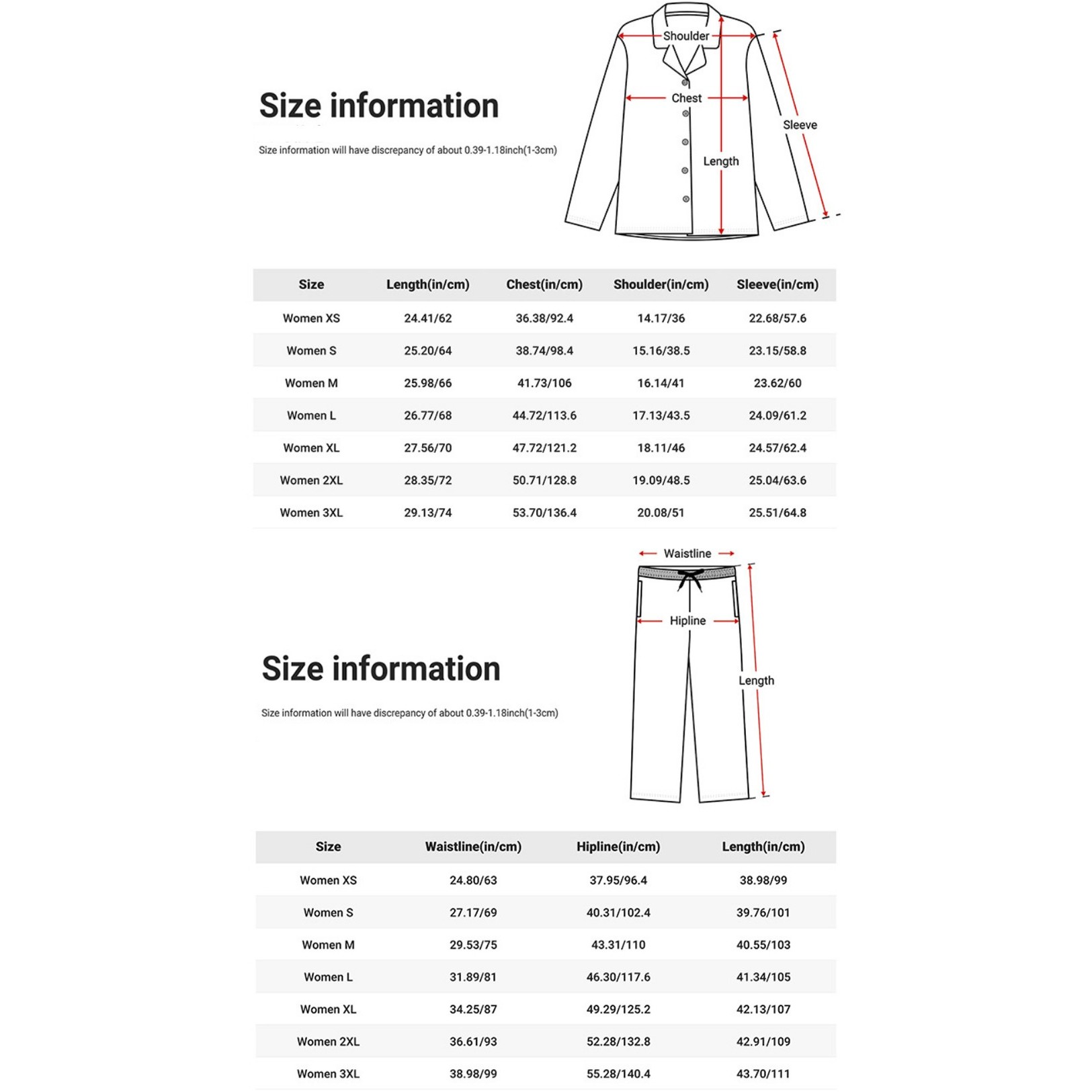 3D Digit Print Two Pieces Pajamas Sets for Women Sleepwear 2