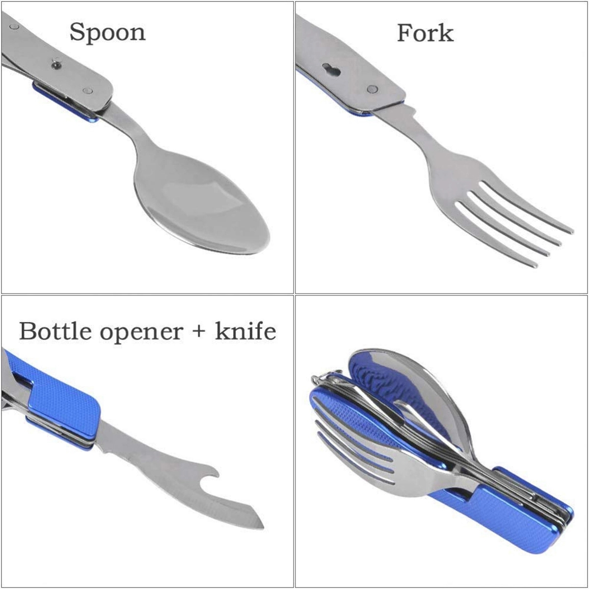 4 In1 Camping Utensils Cutlery Set 2