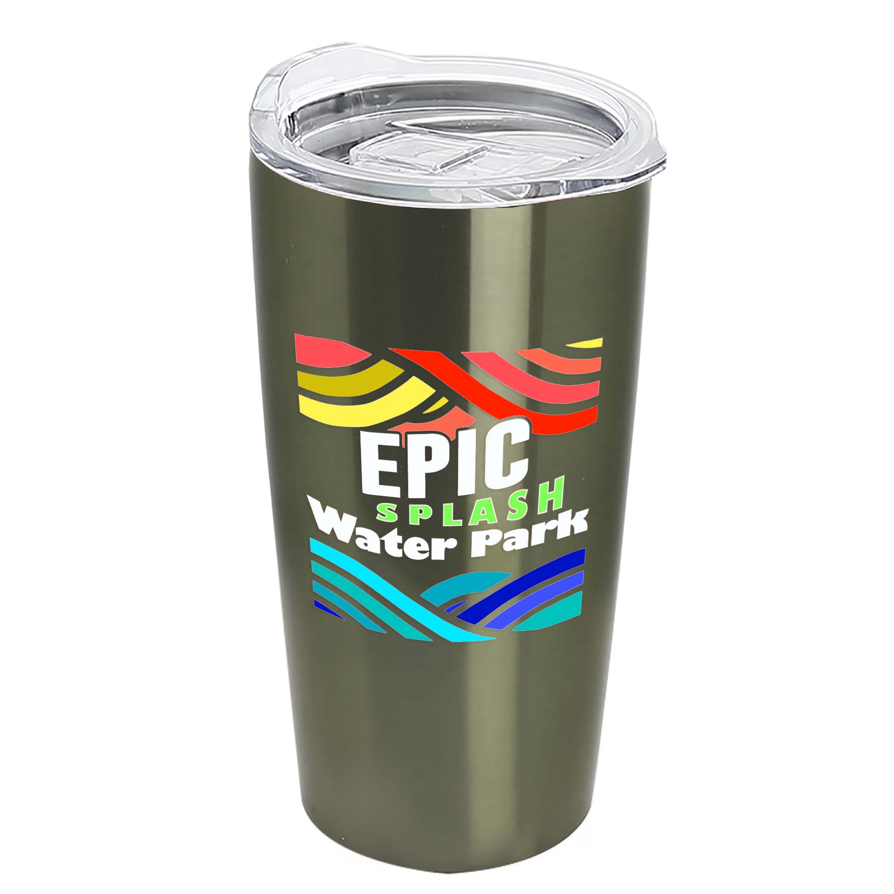 The Summit - 18 Oz. Digital Stainless Steel Straight Wall Tumbler 2