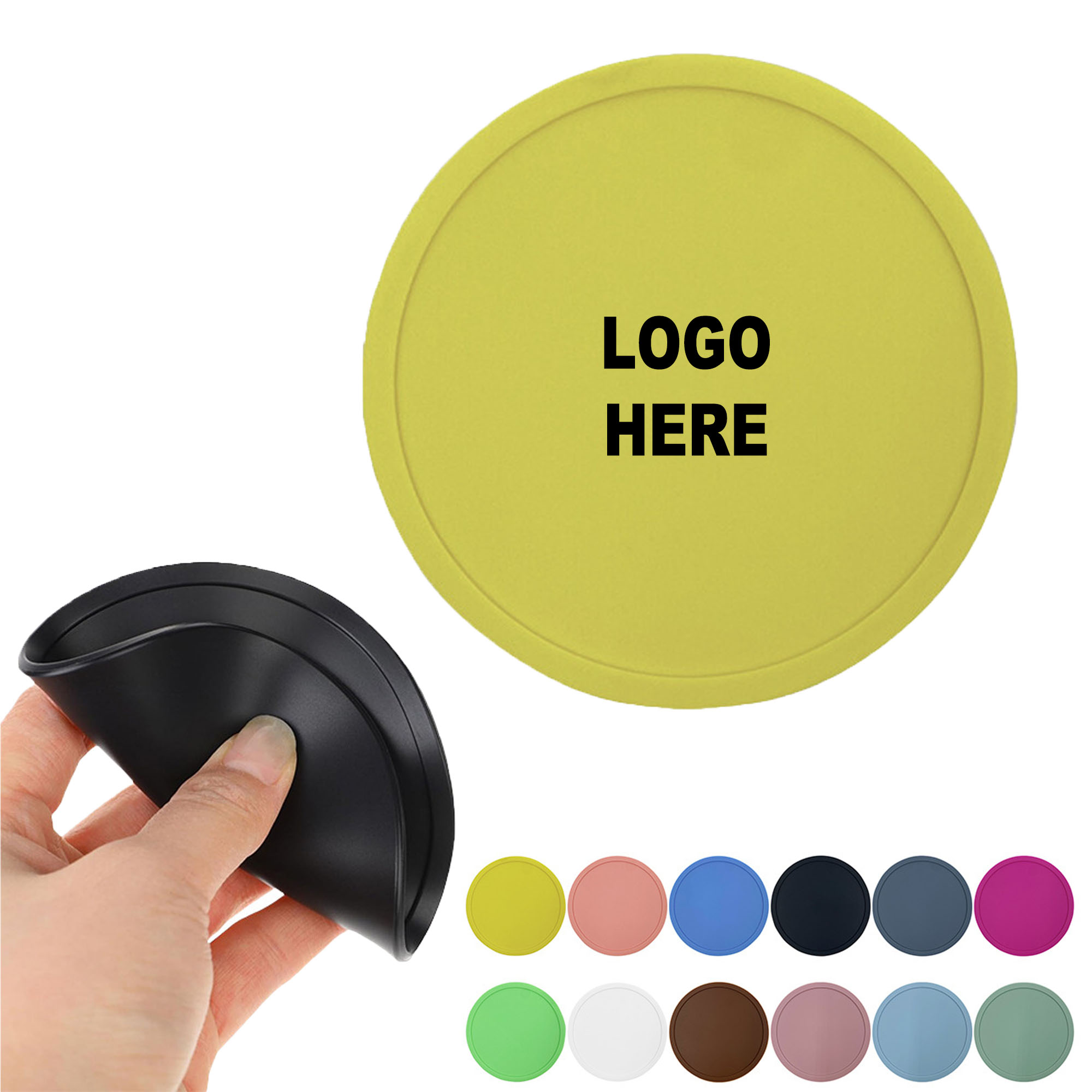 Round Silicone Drink Coaster 2