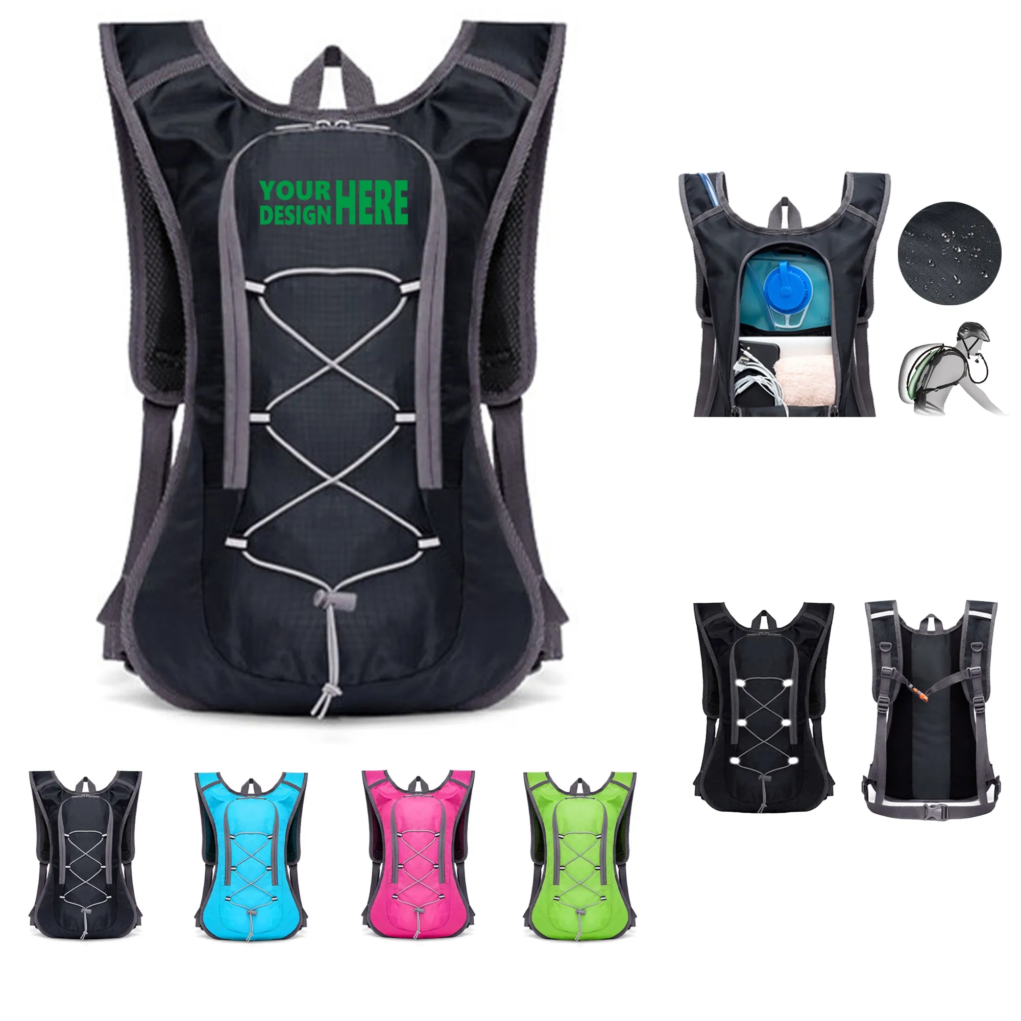 Hydration Pack Cycling Backpack MOQ 100 PCS 3