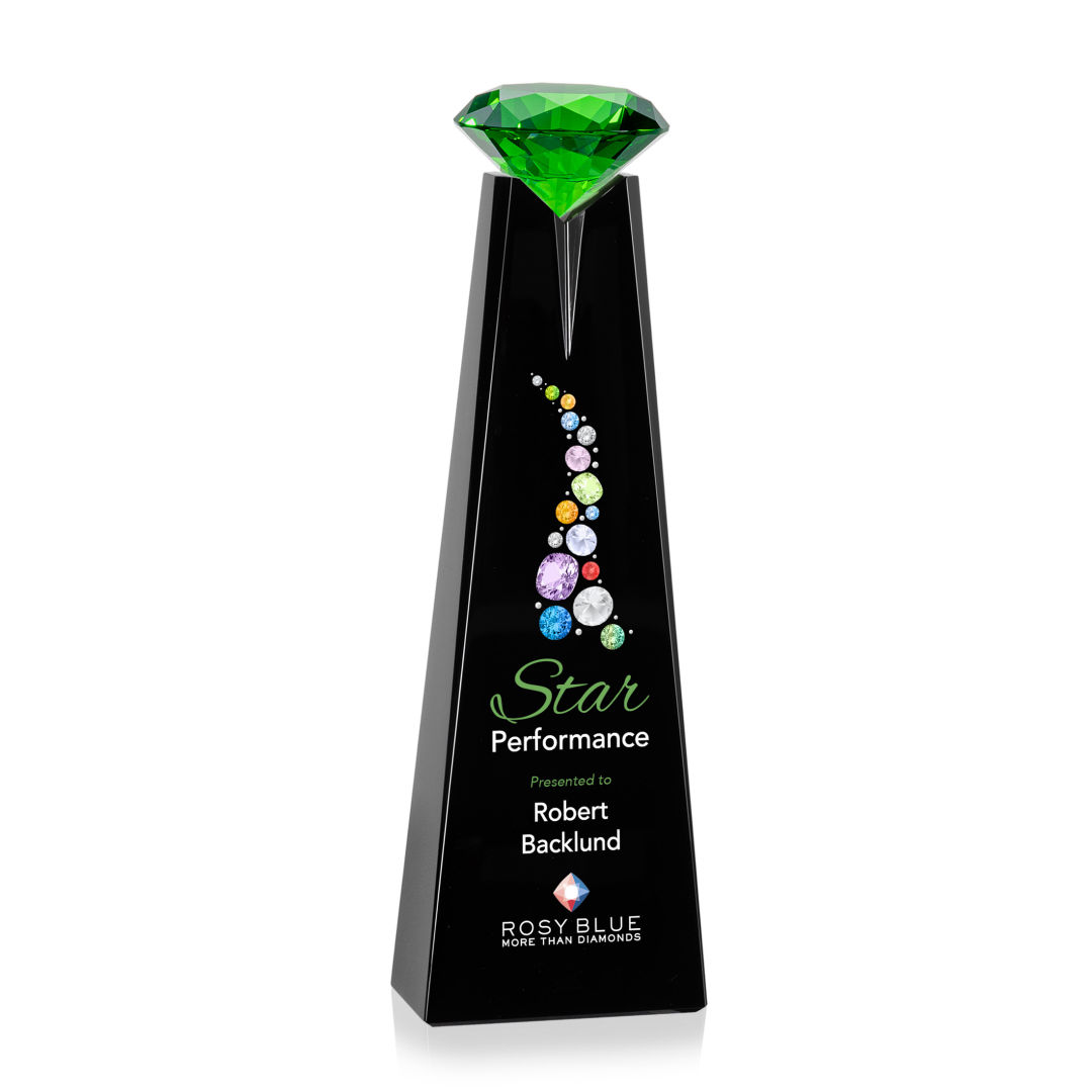 Alicia Gemstone VividPrint™ Award - Black/Emerald 6