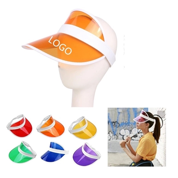 Hat Clear PVC Sun Visor Cap 2