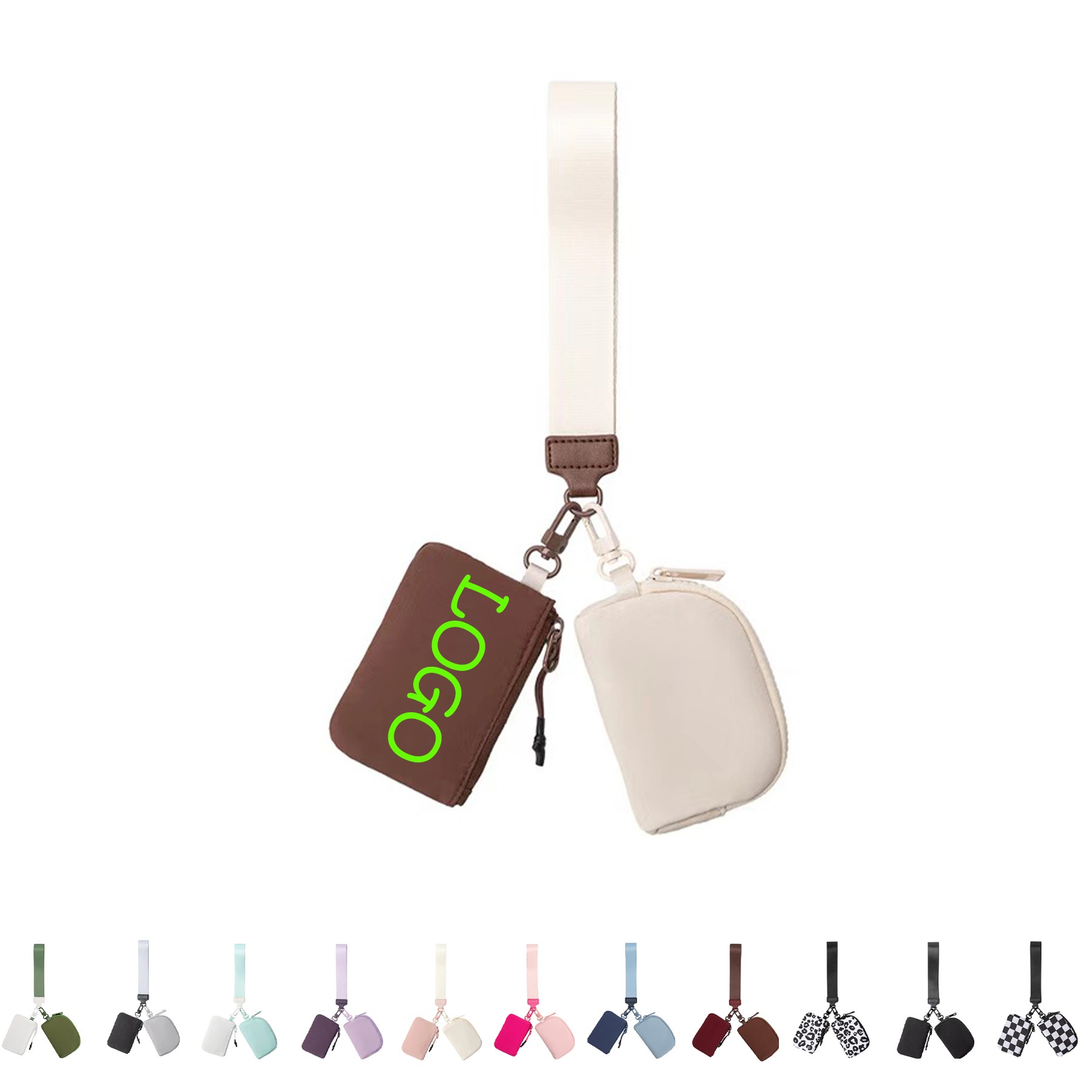 Dual Pouch Wristlet Wallet for Women
