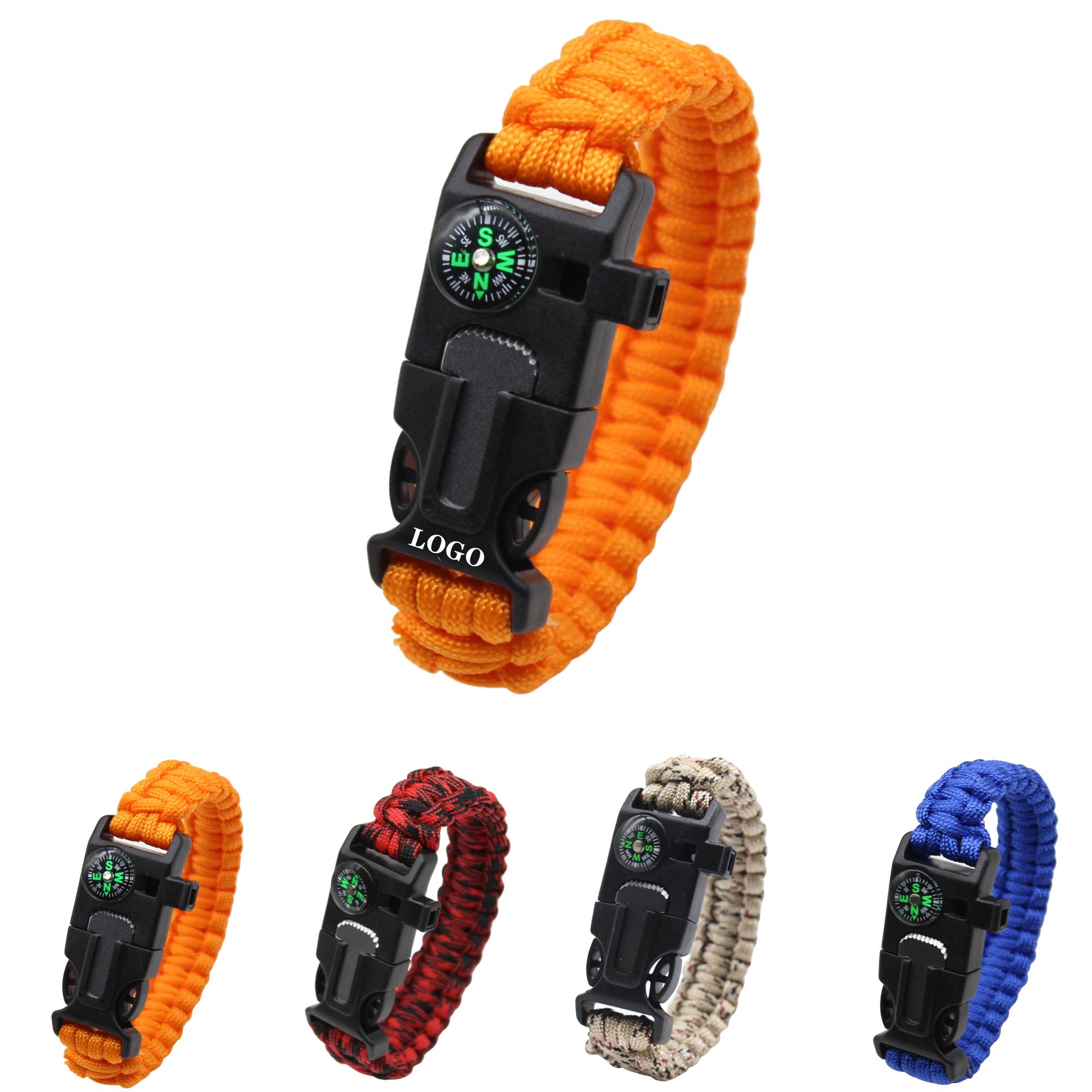 MOQ 10 pcs Paracord Survival Bracelet 2