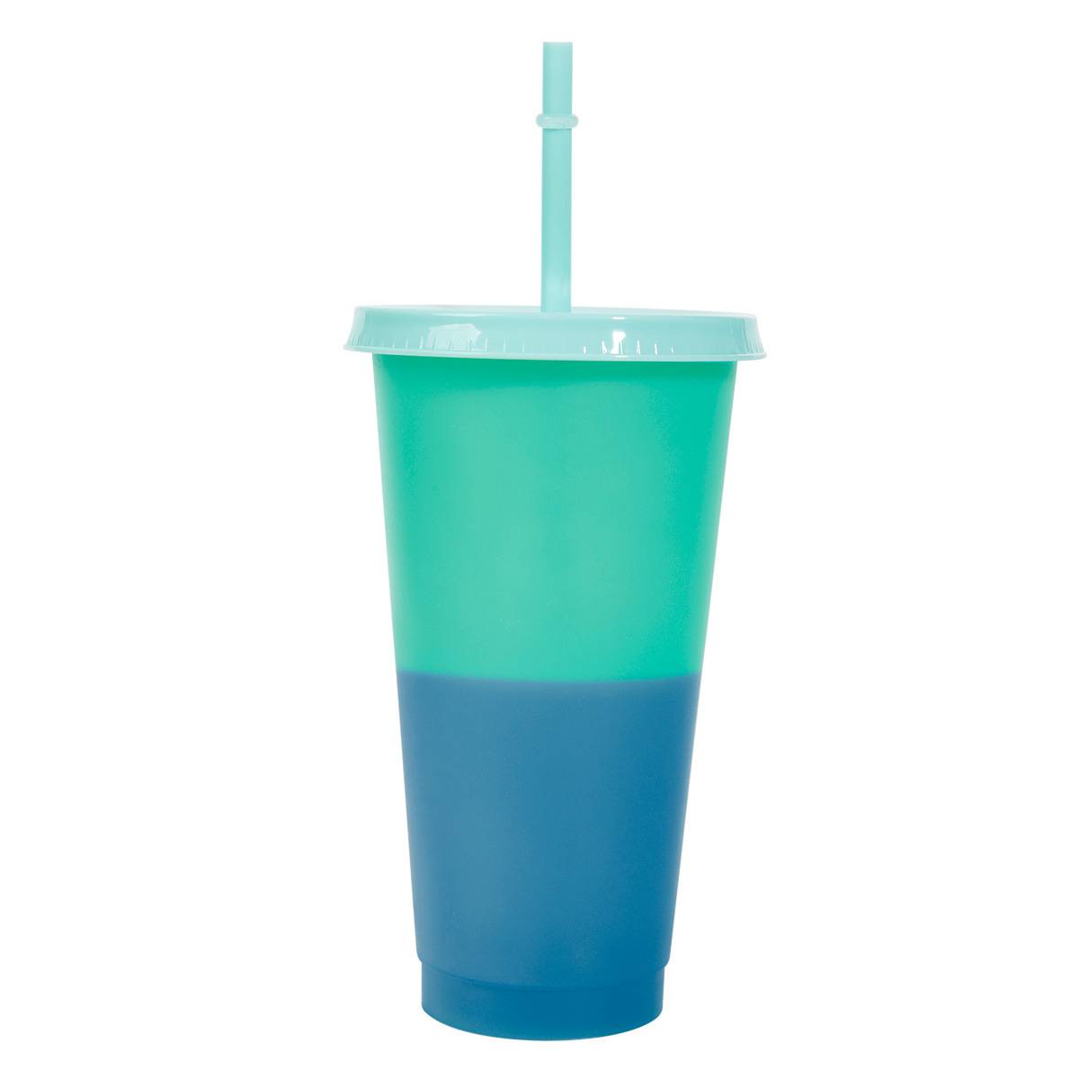 Straws Color Changing Plastic Cups 1