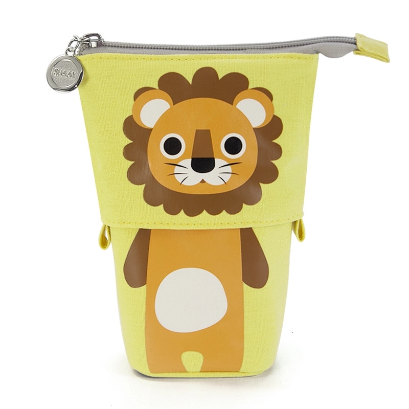 Canvas Foldable Stand-Up Pen Pencil Container Organizer Bag 5