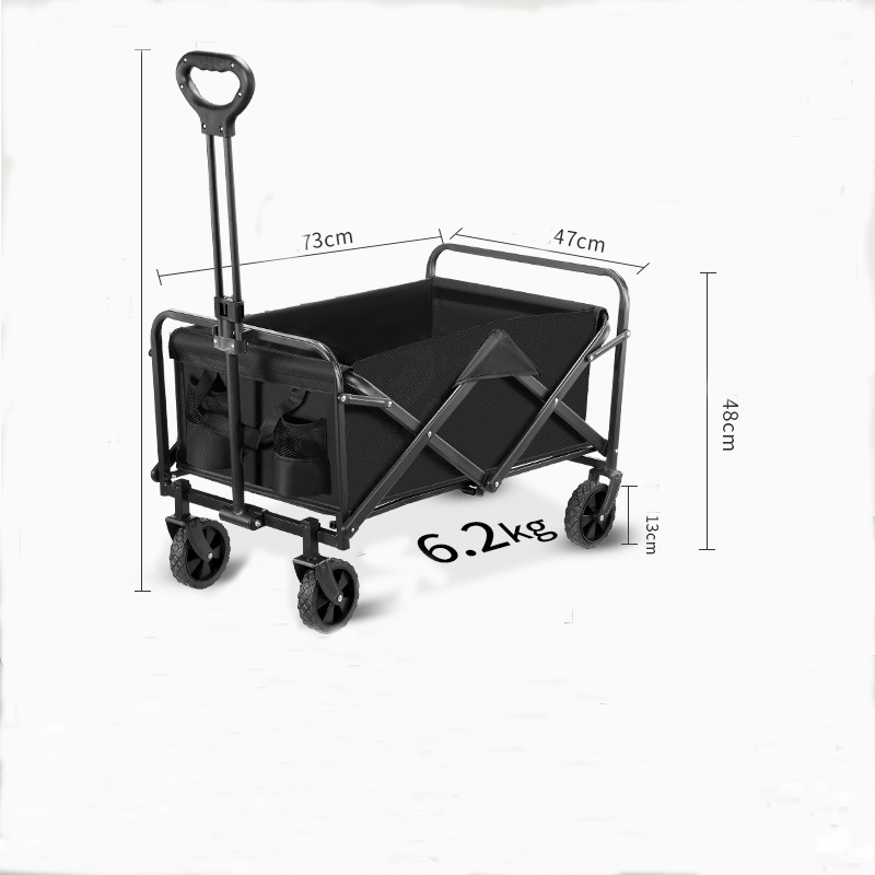 Camping Trolley Beach Foldable Hiking Handcart 2